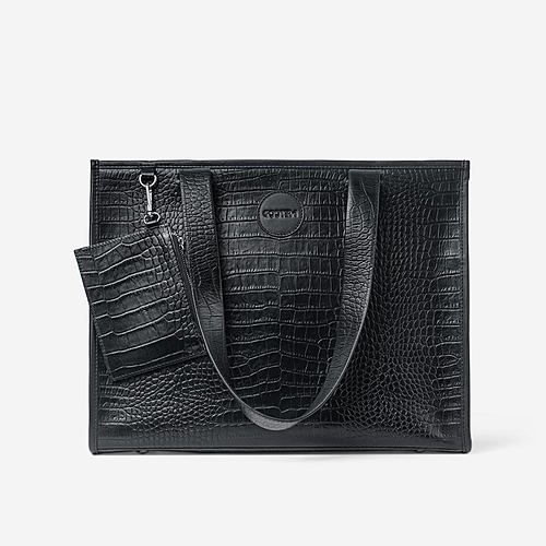 Tabloid Tote Bag Large – Black