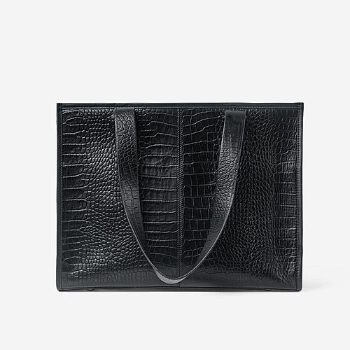 Tabloid Tote Bag Large – Black
