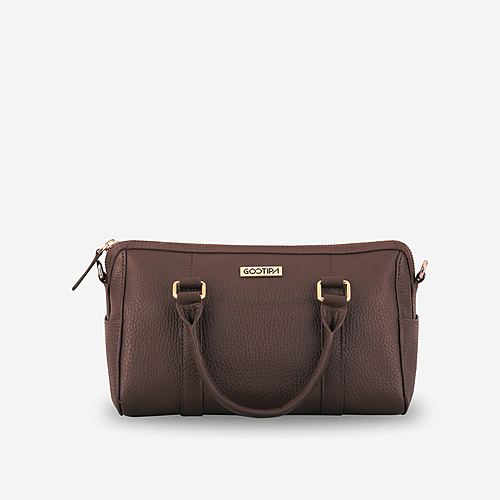 Dona Duffle Mini Handbag – Brown