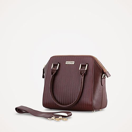 Annabelle Handbag – Printed Brown