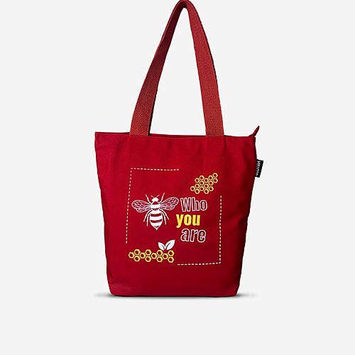 Bee You Tote Bag – Red