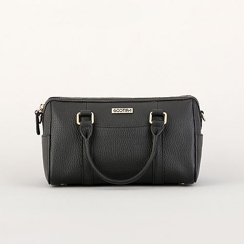 Dona Duffle Mini Handbag – Black