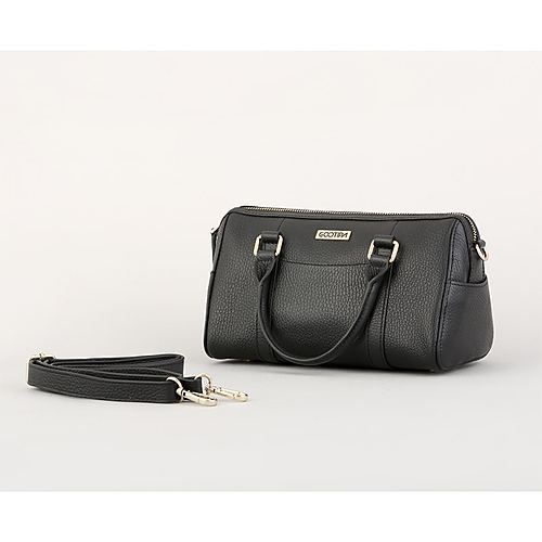 Dona Duffle Mini Handbag – Black