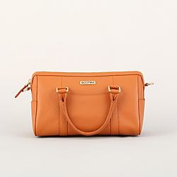 Dona Duffle Mini Handbag -Tan