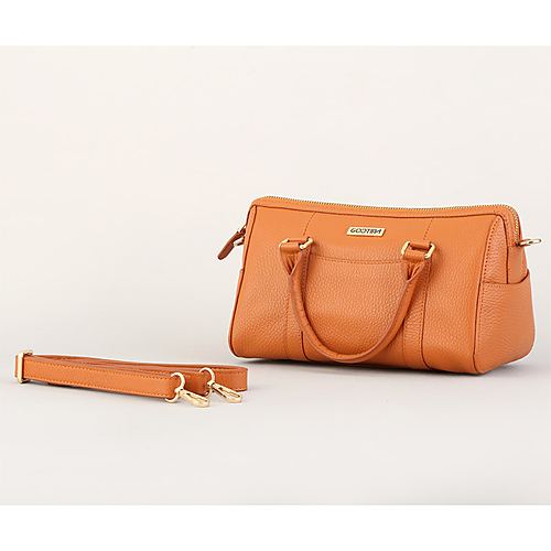 Dona Duffle Mini Handbag -Tan