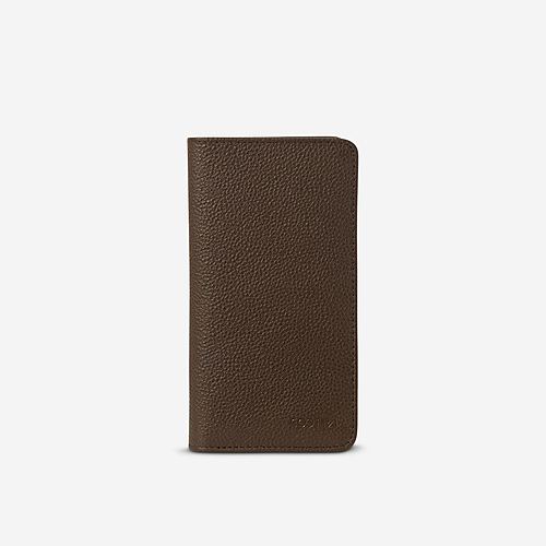 Florian Single Mobile Wallet – Dark Brown