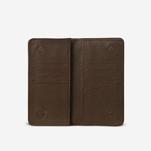 Florian Single Mobile Wallet – Dark Brown