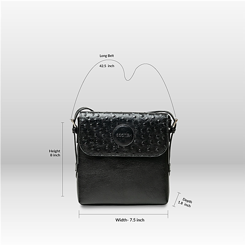 Franca Crossbody – Printed Black