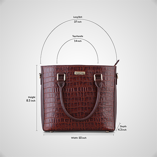 Enola Handbag – Printed Brown