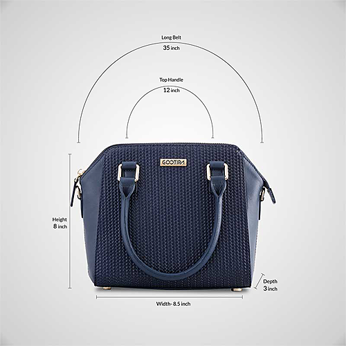 Annabelle Handbag – Printed Blue