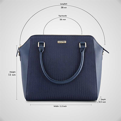 Annabelle Business Bag – Printed Blue