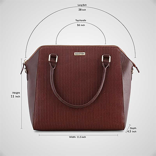 Annabelle Business Bag – Printed Brown