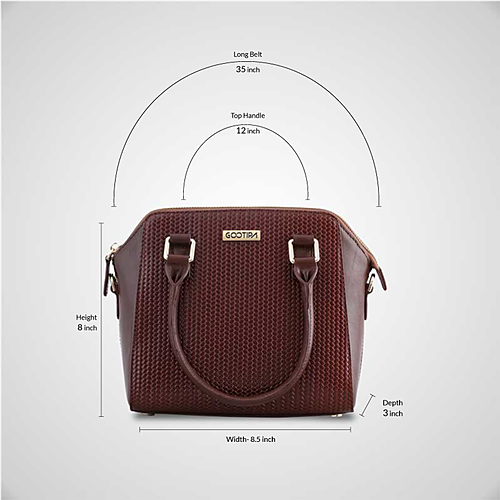 Annabelle Handbag – Printed Brown