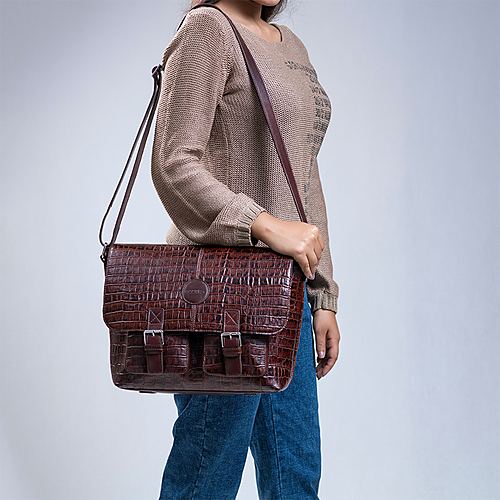 Excella Work Bag – Printed Brown