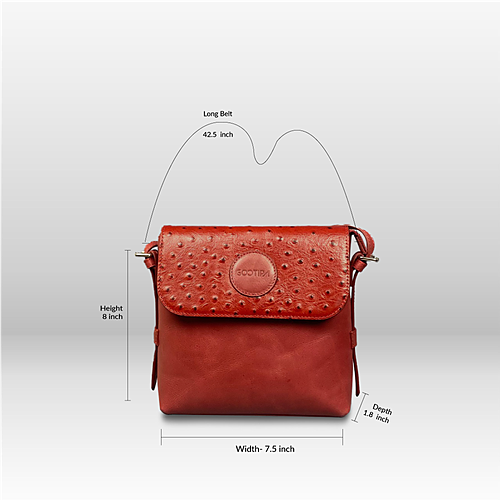Franca Crossbody – Printed Red