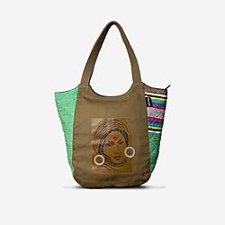 Bliss of Bibi Tote Fabric – Brown