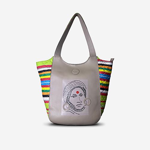 Bliss of Bibi Tote Leather – Sand