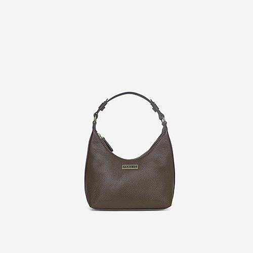 Hazel Hobo Mini – Brown