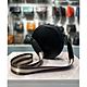 Emily Crossbody – Black with Brown belt