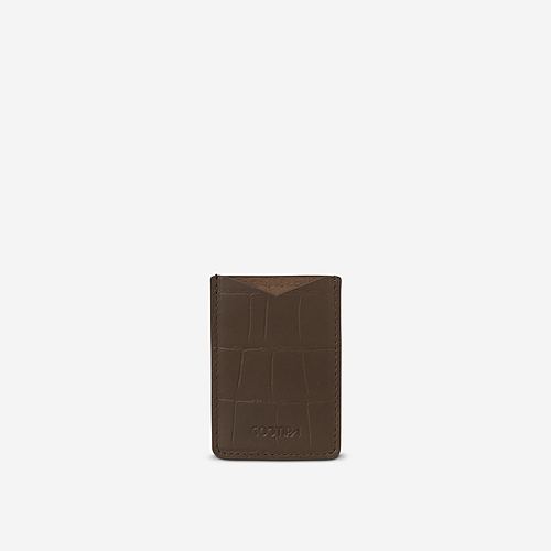 Finn Single Card Case – Brown