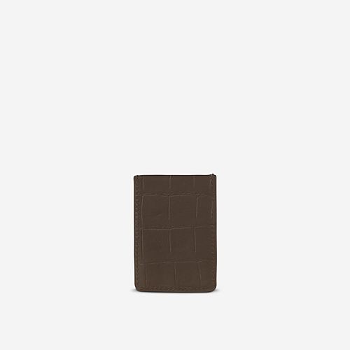 Finn Single Card Case – Brown
