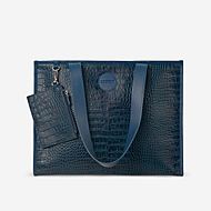 Tabloid Tote Bag Large – Blue