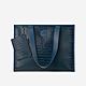 Tabloid Tote Bag Large – Blue
