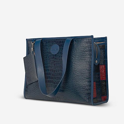Tabloid Tote Bag Large – Blue