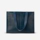 Tabloid Tote Bag Large – Blue