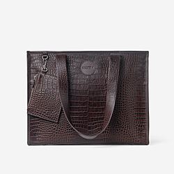 Tabloid Tote Bag Large – Brown