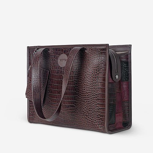 Tabloid Tote Bag Large – Brown