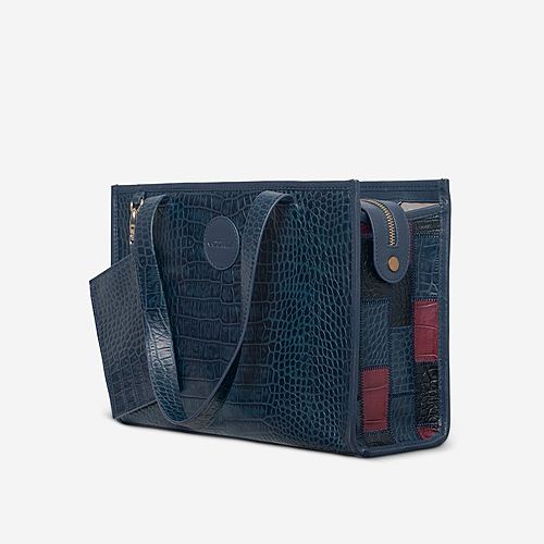 Tabloid Tote Bag Small – Blue