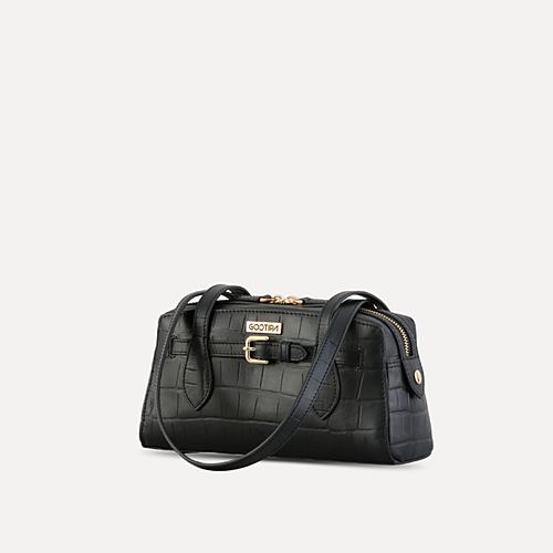 Aria Duffle Handbag Mini – Black