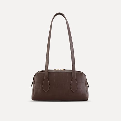 Aria Duffle Handbag Mini – Brown