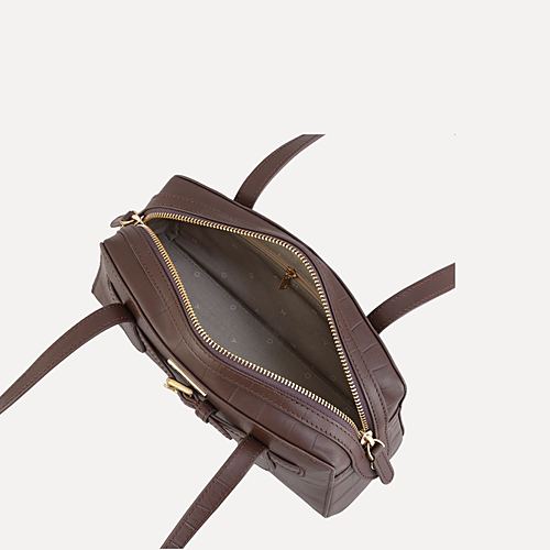 Aria Duffle Handbag Mini – Brown