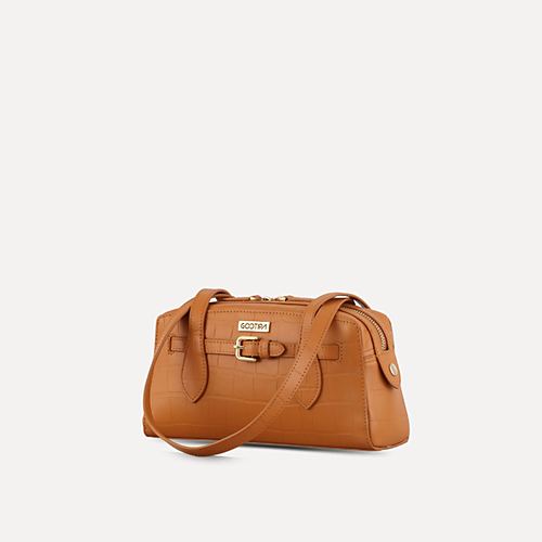 Aria Duffle Handbag Mini – Tan