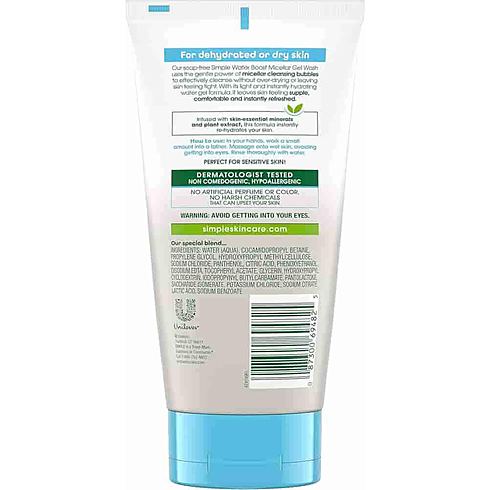 Simple Water Boost Micellar Gel Face Wash