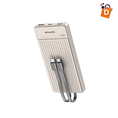 Awei P88K 10000mAh Mini Power Bank – 22.5W Fast Charging Portable