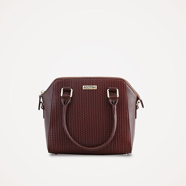 Annabelle Handbag – Printed Brown