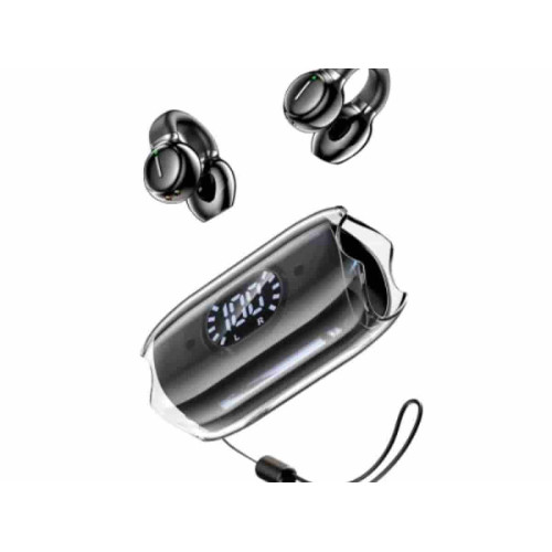 Awei TZ7 Soft Ear Clip Wireless Earbuds – HiFi Sound Sports Headphones with LED Screen