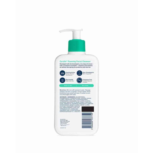 CeraVe Foaming Cleanser 236ml – For Normal to Oily Skin (UK Edition)