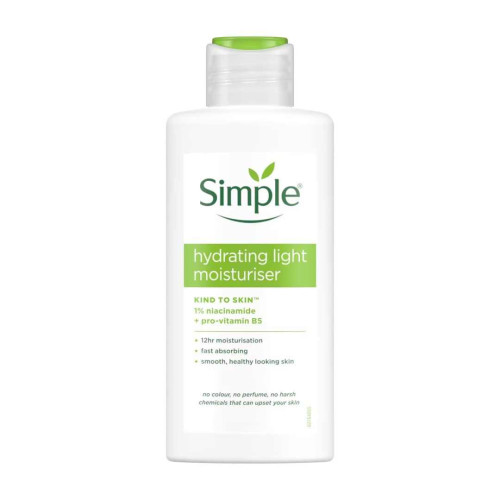 Simple Hydrating Light Moisturiser 125g – Kind to Skin Face Cream