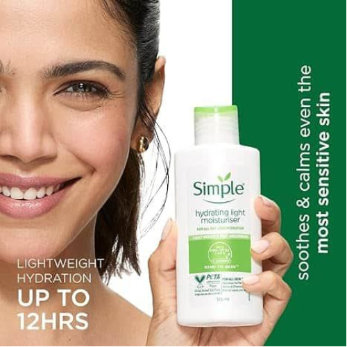 Simple Hydrating Light Moisturiser 125g – Kind to Skin Face Cream